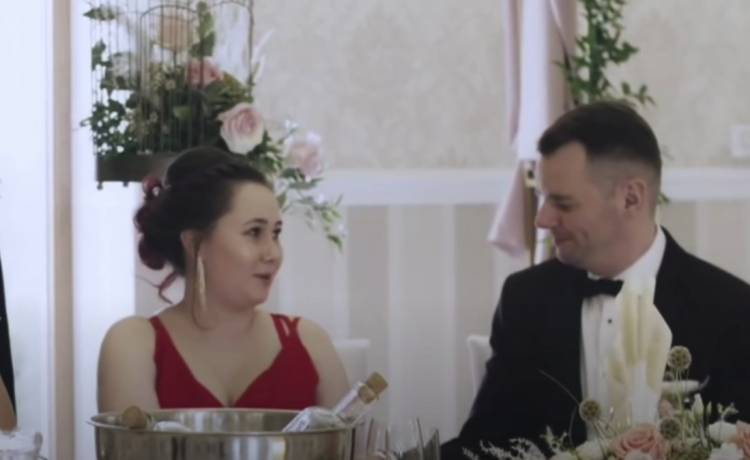 Paweł Olejnik poznał aktualną żonę na swoim pierwszym weselu, fot. kadr z nagrania programu "Ślub od pierwszego wejrzenia"