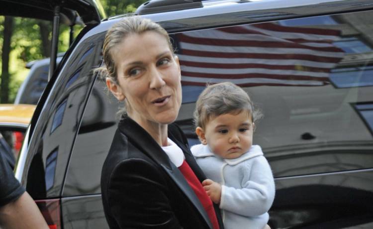 Céline Dion z synem, fot. Colin Drummond / Splash News/EAST NEWS